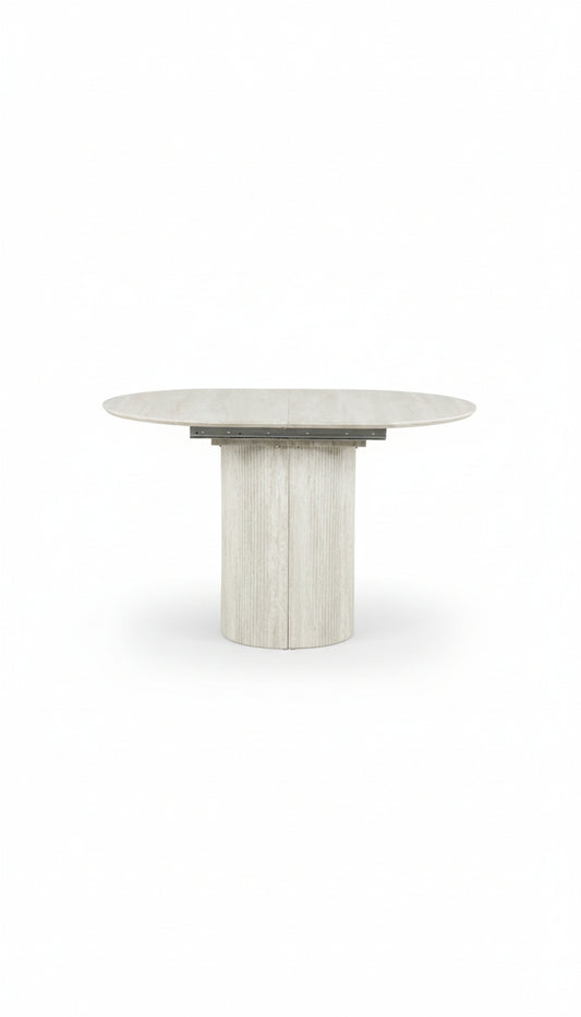 Harmon MDF extendable dining table with pedestal base caligo