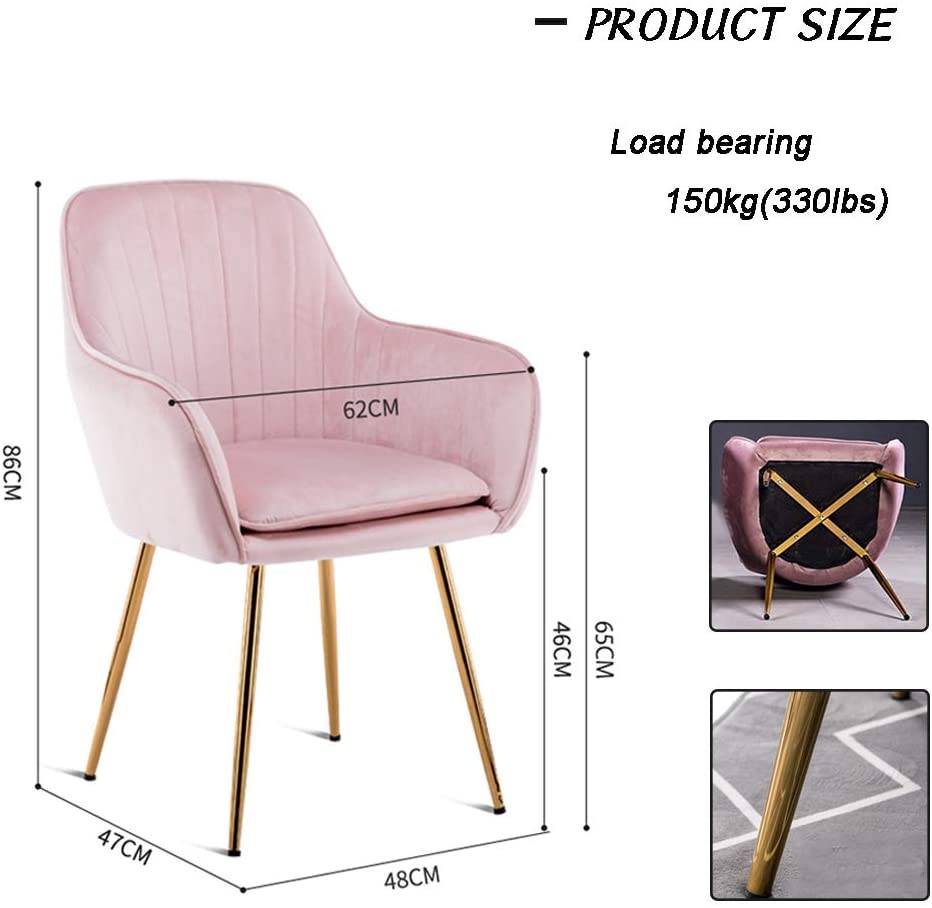 Ella Velvet Chair (Gold legs)-Caligo