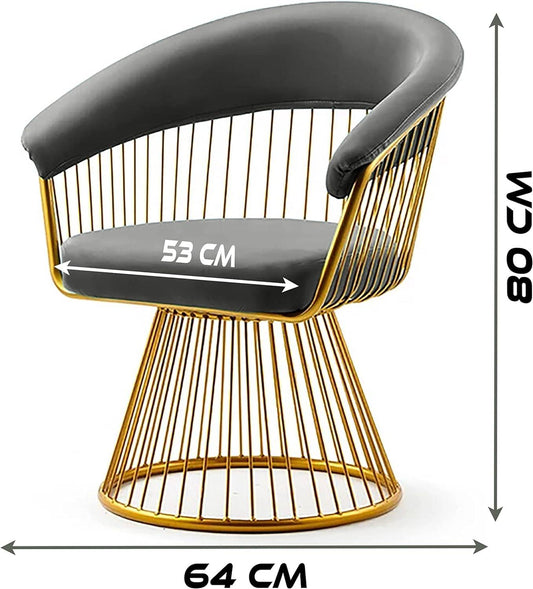 Nordic design Lounge Velvet Armchair-Caligo