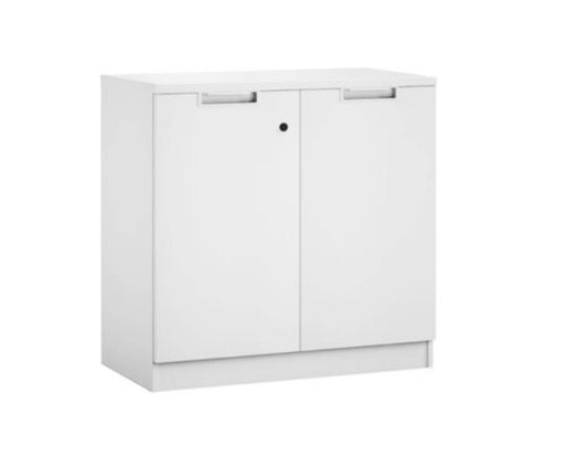 White Wooden Elegant Door Cabinet