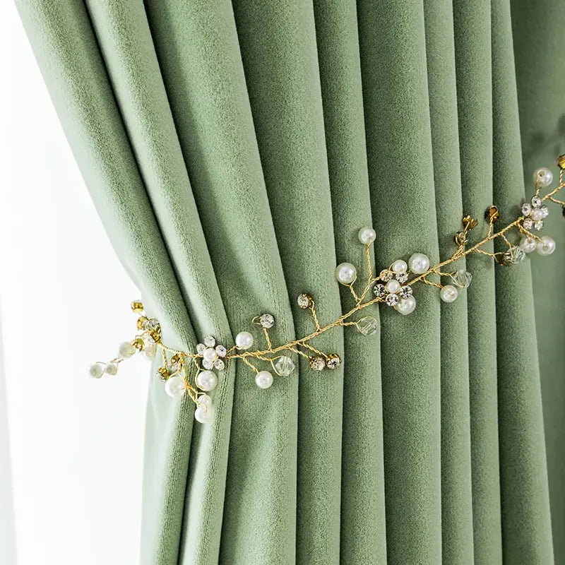 Hall Bedroom Velvet Curtain-Caligo