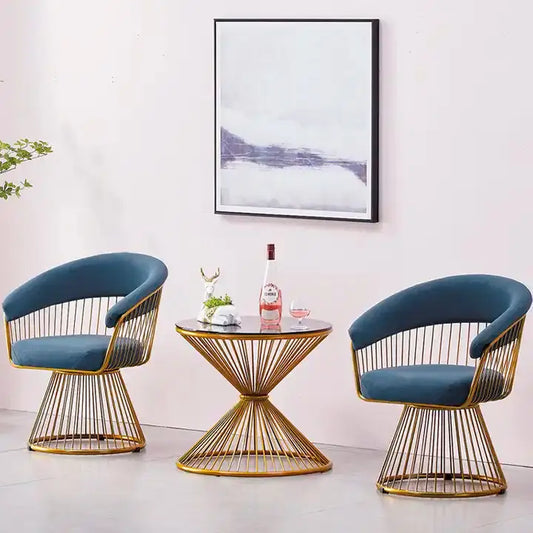 Nordic design Lounge Velvet Armchair-Caligo