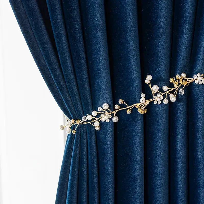 Hall Bedroom Velvet Curtain-Caligo