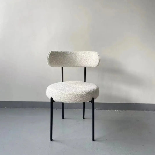 Boucle Removable Seat Chair-Caligo