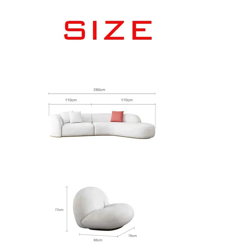 Boucle Luxury High End Standout Sofa-Caligo