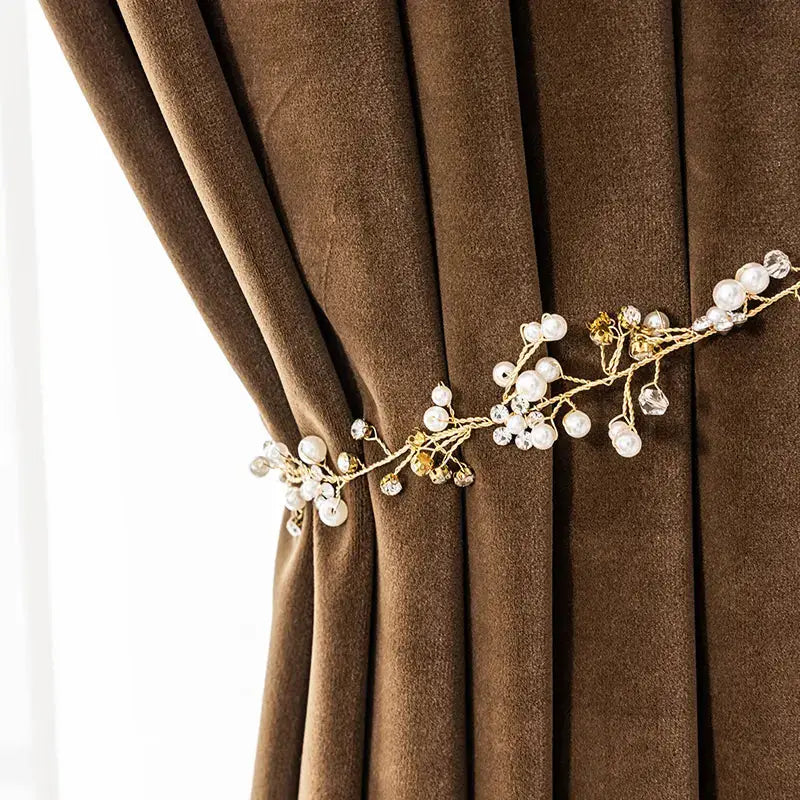 Hall Bedroom Velvet Curtain-Caligo