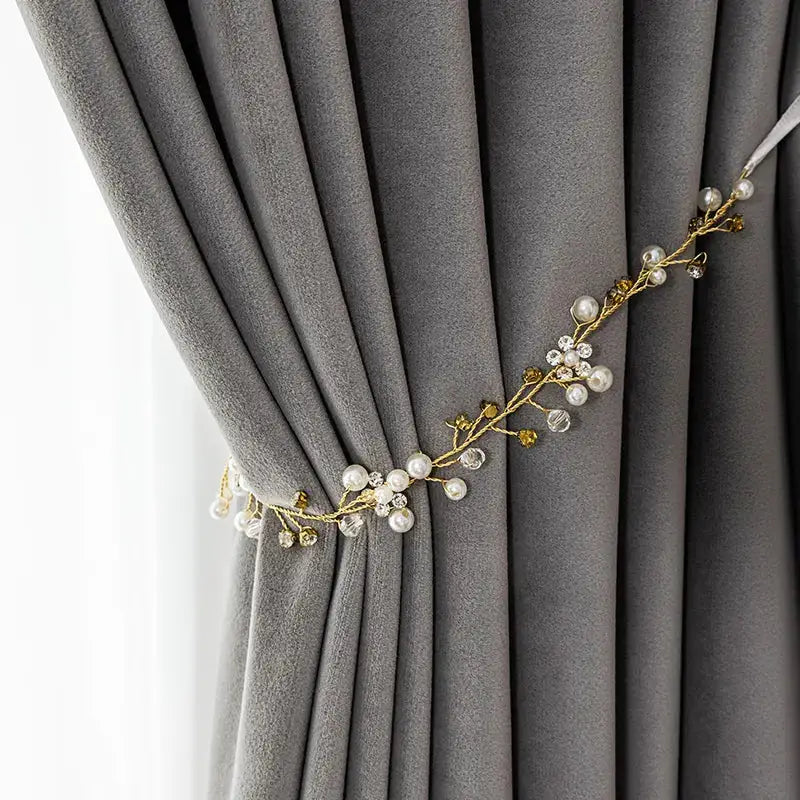 Hall Bedroom Velvet Curtain-Caligo