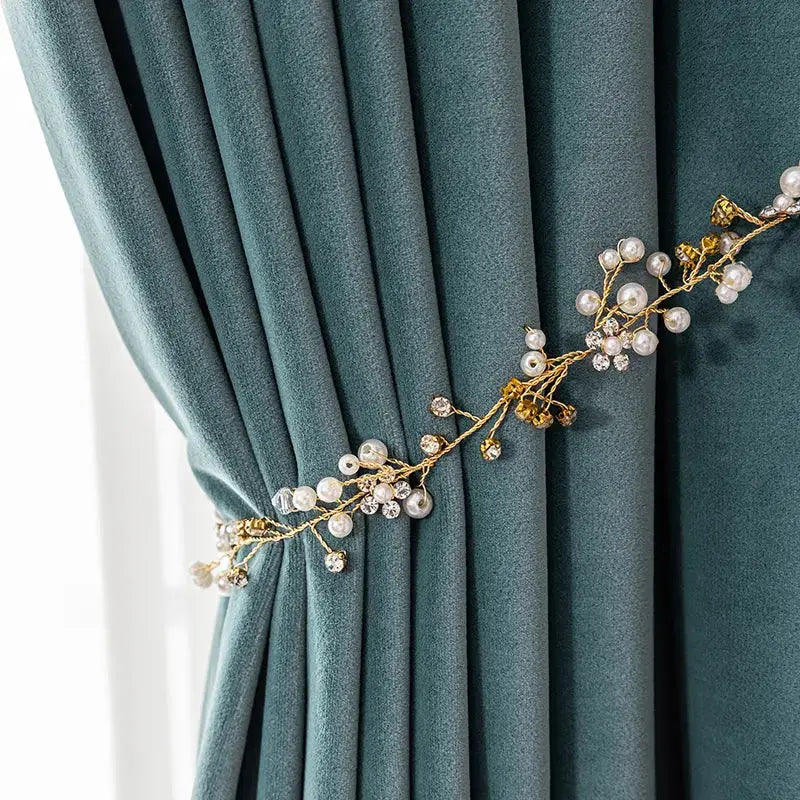 Hall Bedroom Velvet Curtain-Caligo