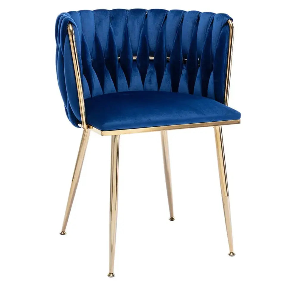 Swivel Dining Chair with Gold Legs-Caligo