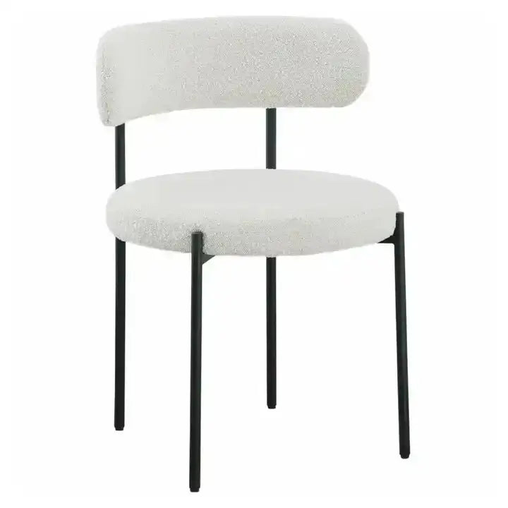 Boucle Removable Seat Chair-Caligo