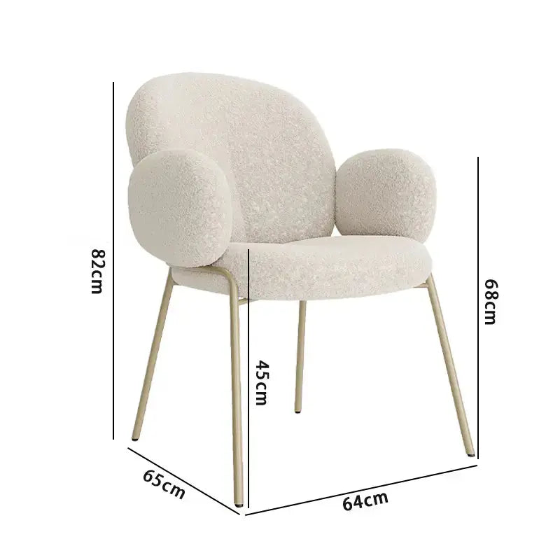 Boucle fabric Chair-Caligo