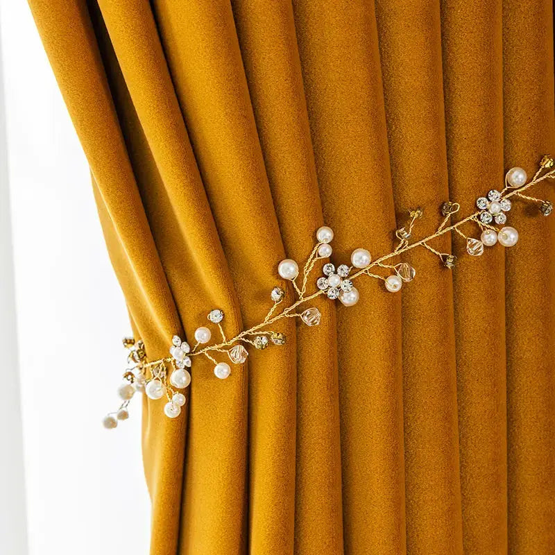 Hall Bedroom Velvet Curtain-Caligo