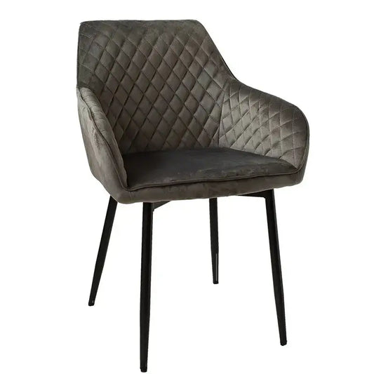 Velac Velvet Dining Chair-Caligo