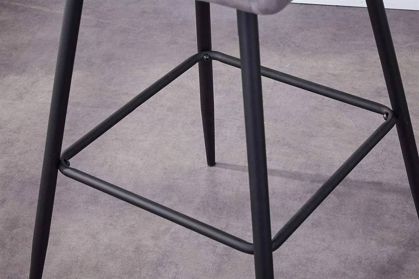 Velac Velvet Bar Stool-Caligo