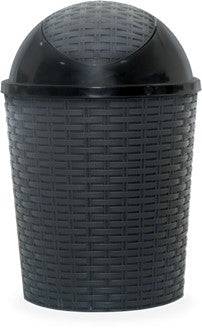 Dustbin with cover Black 15L-Caligo