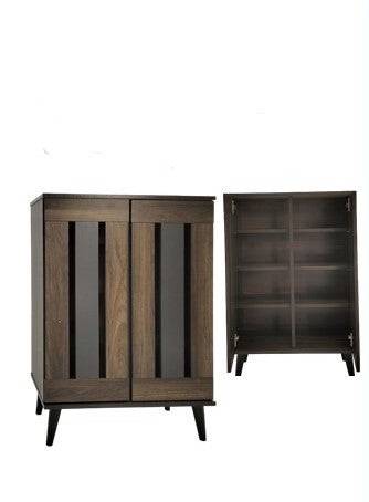 Walnut Four Door Cupboard-Caligo