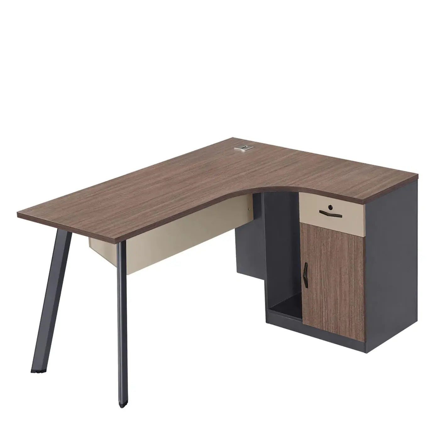 Home-office Table L-shaped Executive Desk Kit - 55 inch