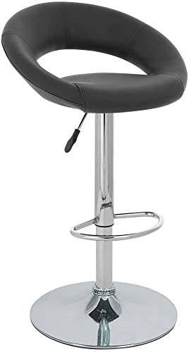 Bar Stools,  Swivel Adjustable PU Bar Stools (2 pcs)-Caligo