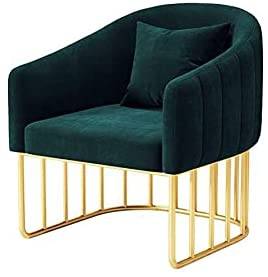Single Sofa Comfy Furniture Golden Metal Frame Legs-Caligo