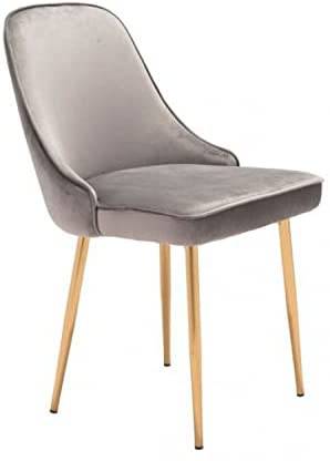 Velvet Fabric Chair-Caligo