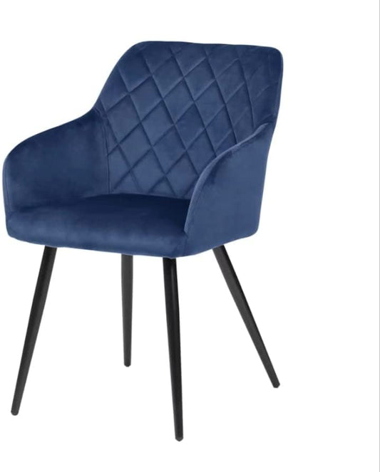 Velvet Fabric Chair-Caligo