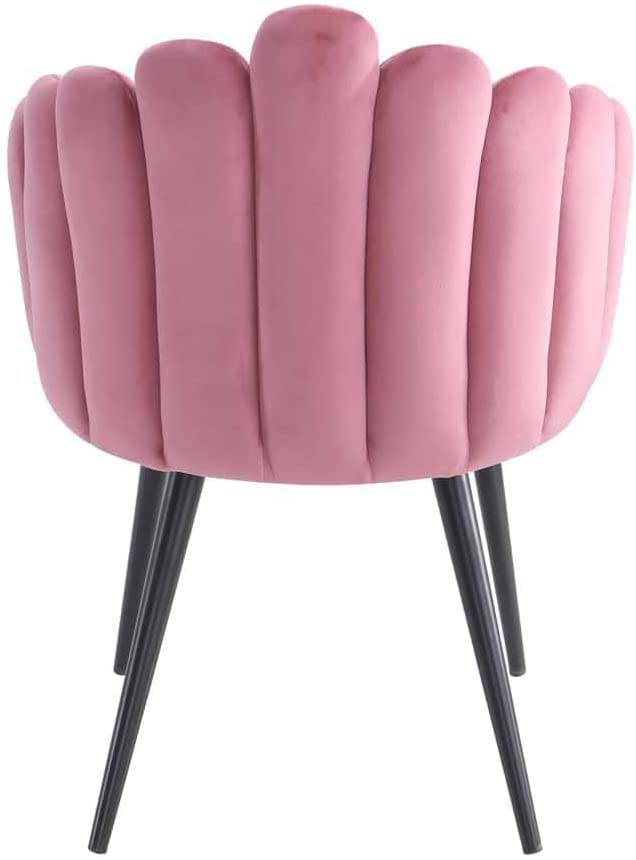 Flower design velvet chair-Caligo