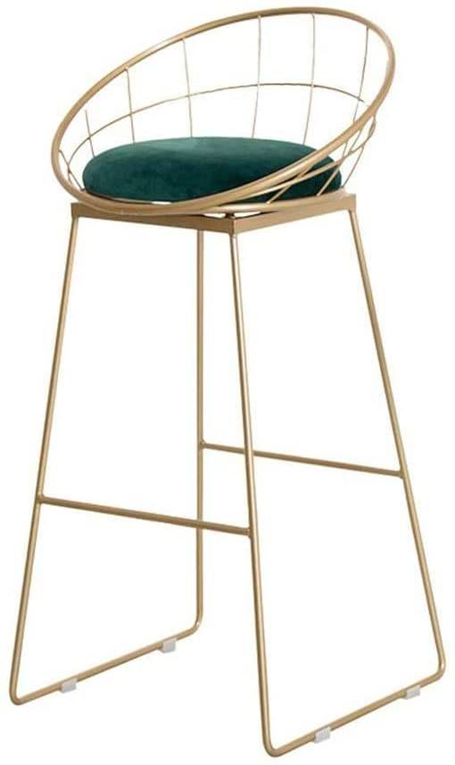 Gold High Metal Stool-Caligo