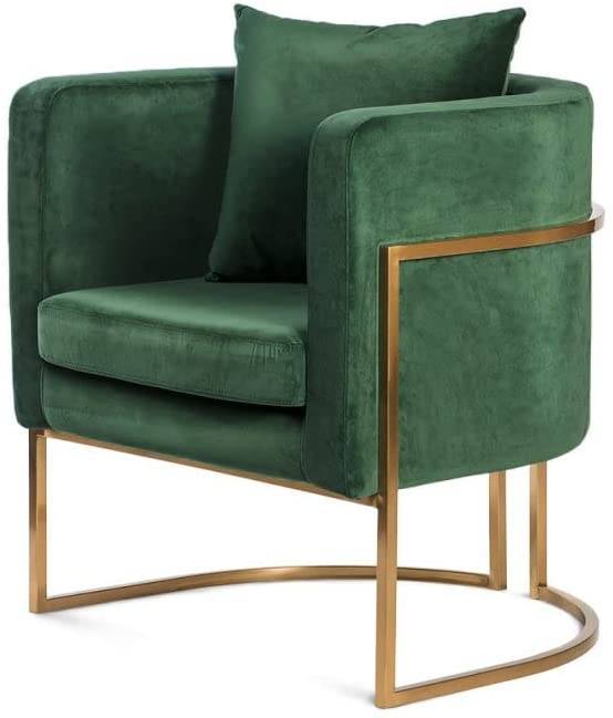 Cafe reception salon velvet Fabric Chair-Caligo