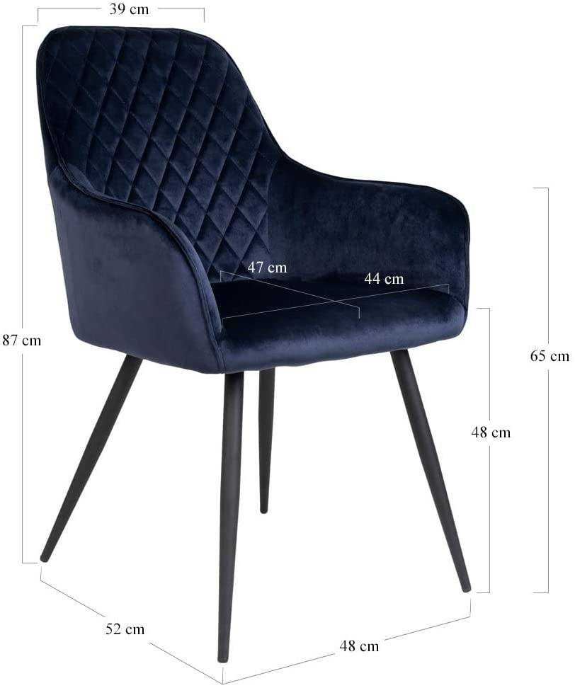 Velvet Fabric Chair-Caligo