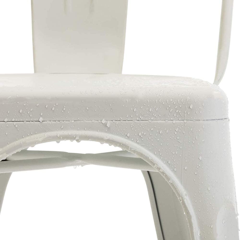 Stackable metal dining chair-Caligo