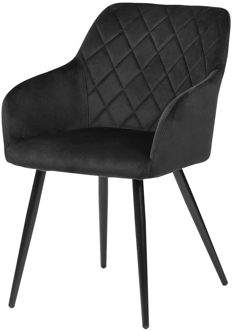 Velvet Fabric Chair-Caligo