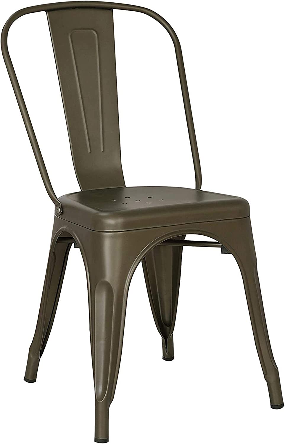 Stackable metal dining chair-Caligo