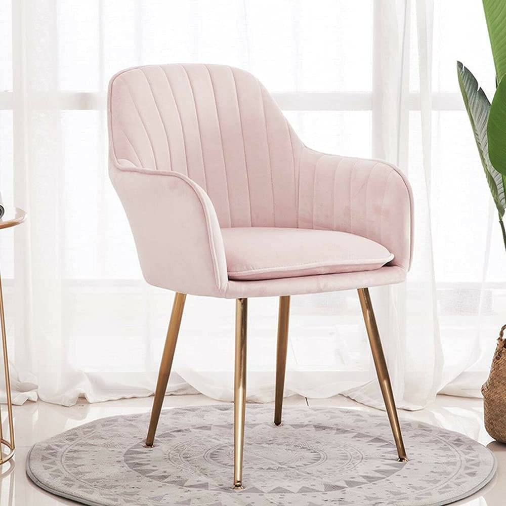 Ella Velvet Chair (Gold legs)-Caligo