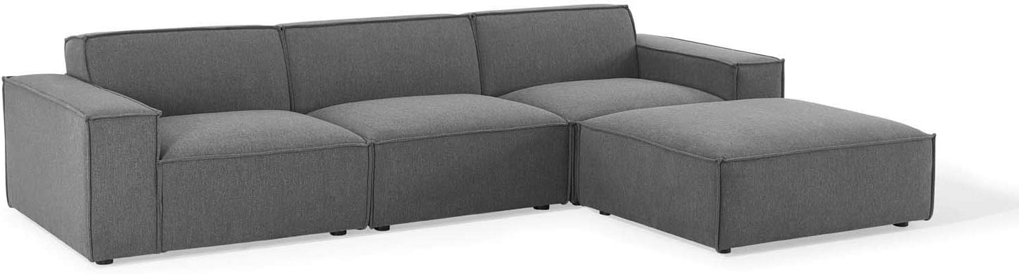 Minimalistic L Shape Sofa Set-Caligo