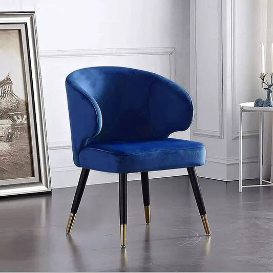 Velvet Flannelette Dining Chair-Caligo