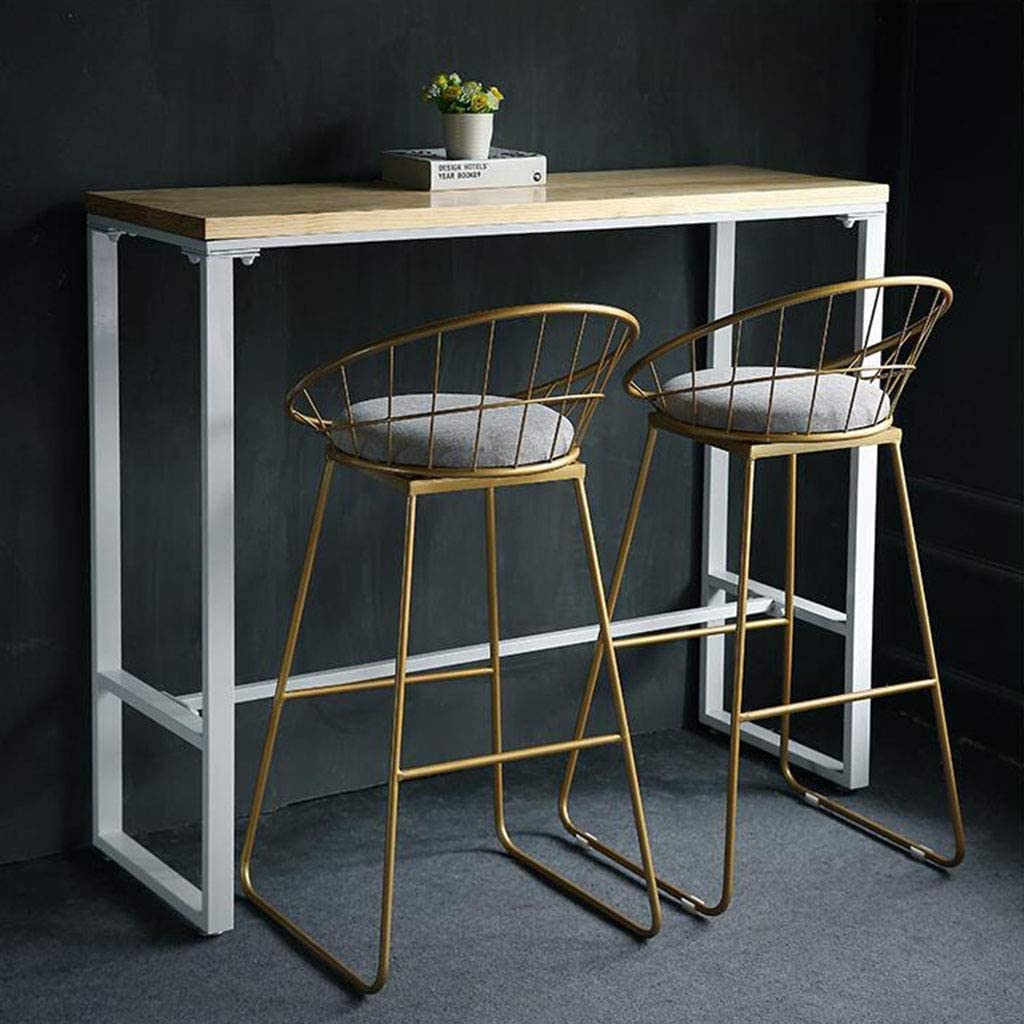 Gold High Metal Stool-Caligo