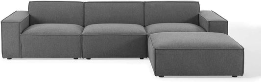 Minimalistic L Shape Sofa Set-Caligo