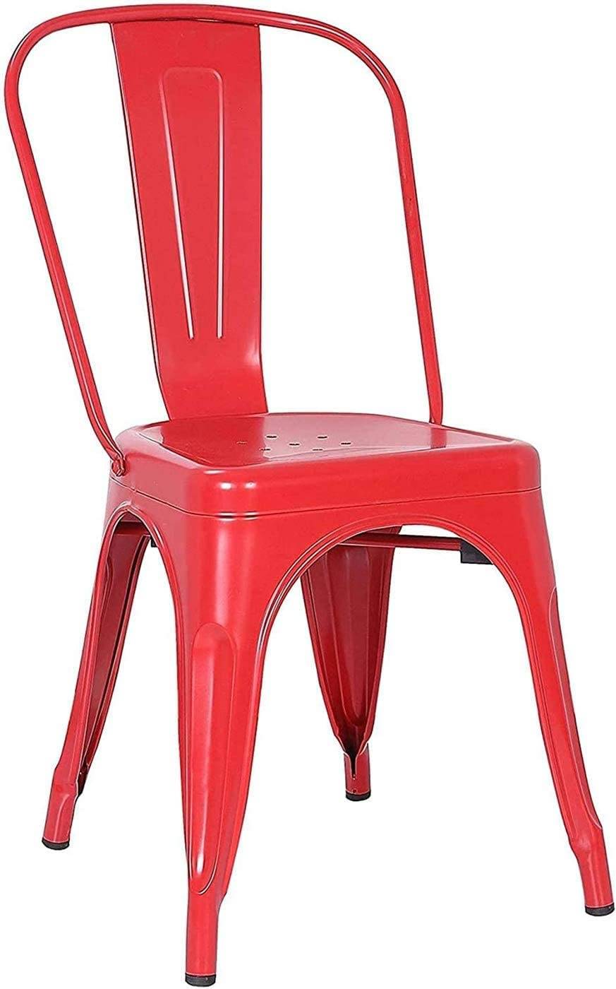 Stackable metal dining chair-Caligo