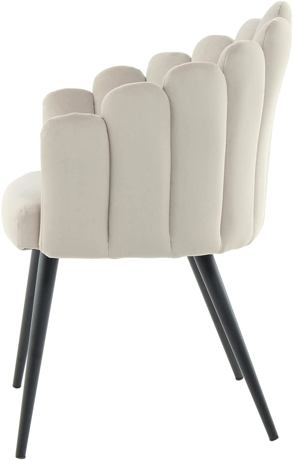 Flower design velvet chair-Caligo
