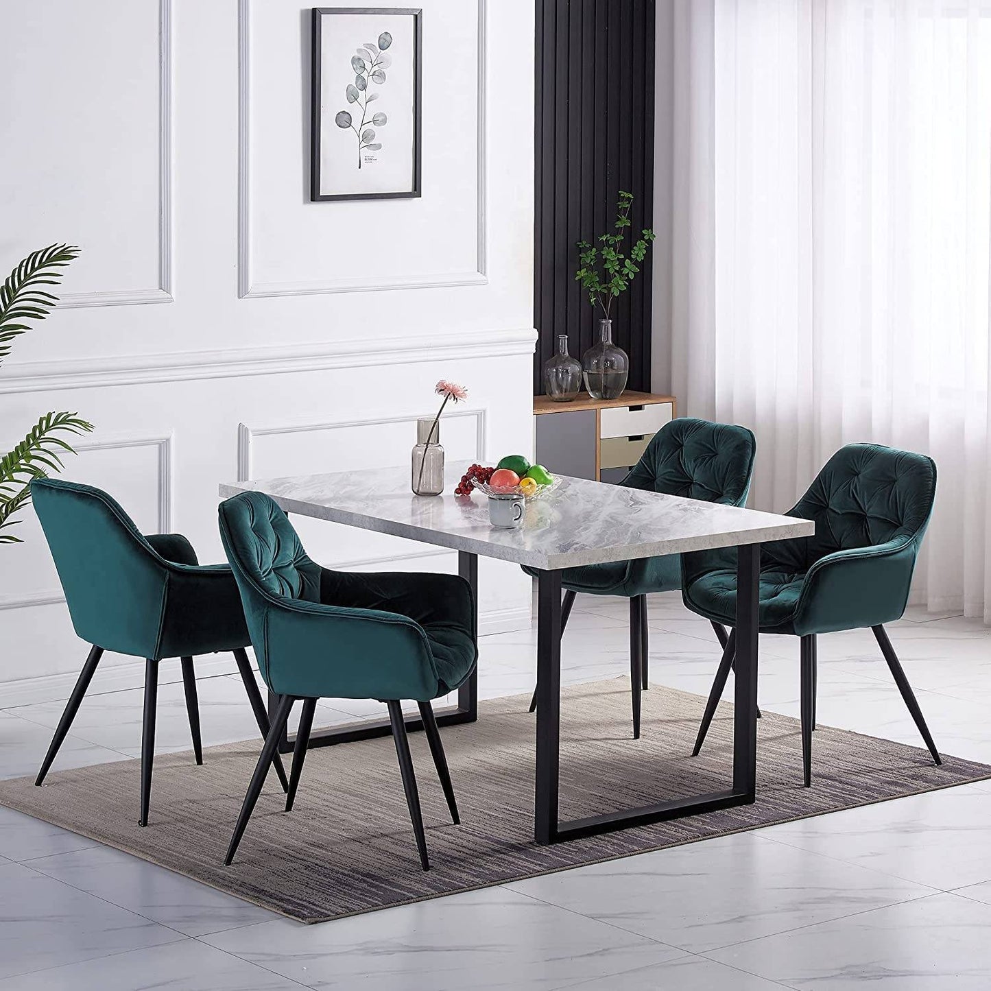 Velvet Dining hotel reception visitor chair-Caligo