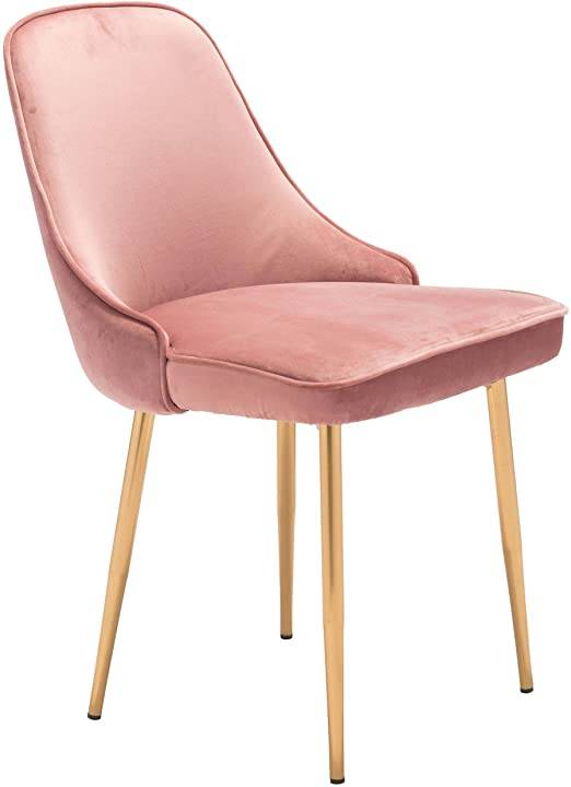 Velvet Fabric Chair-Caligo