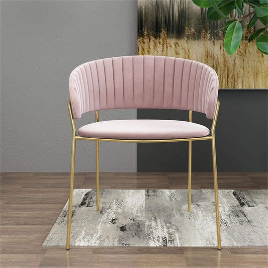 Modern Comfortable Stainless Steel Frame Gold Legs -Caligo
