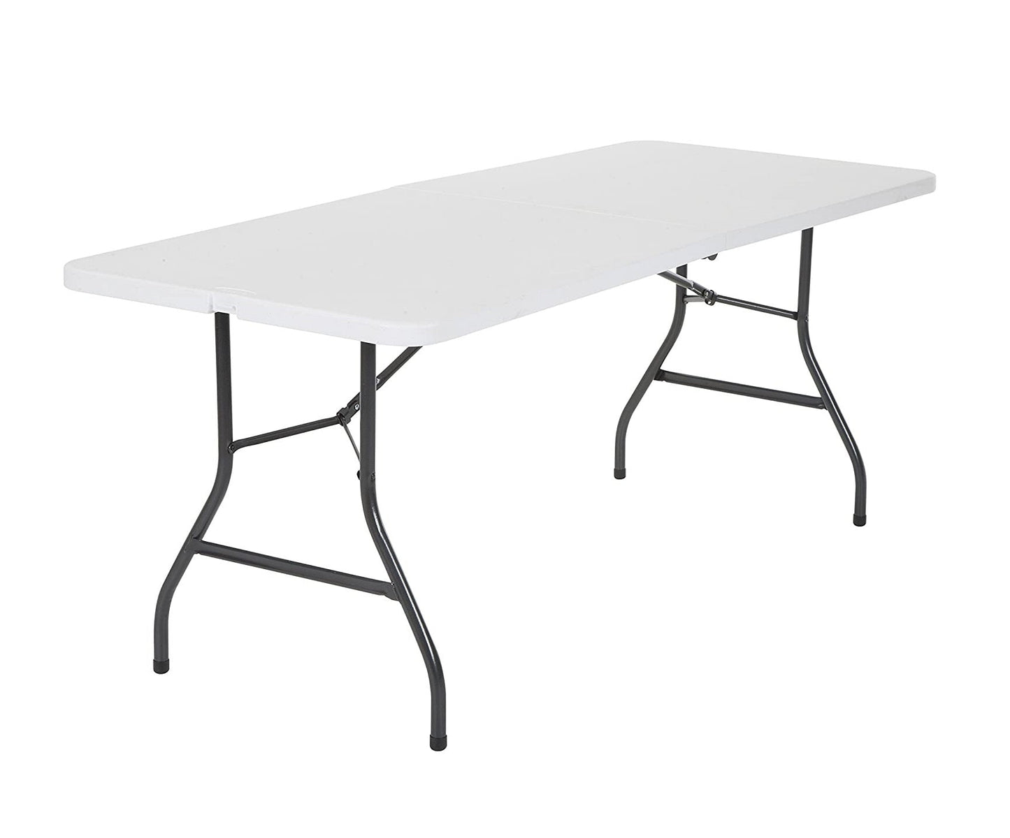 Heavy Duty Folding Table, 6-Feet, White , 180*70 cm-Caligo