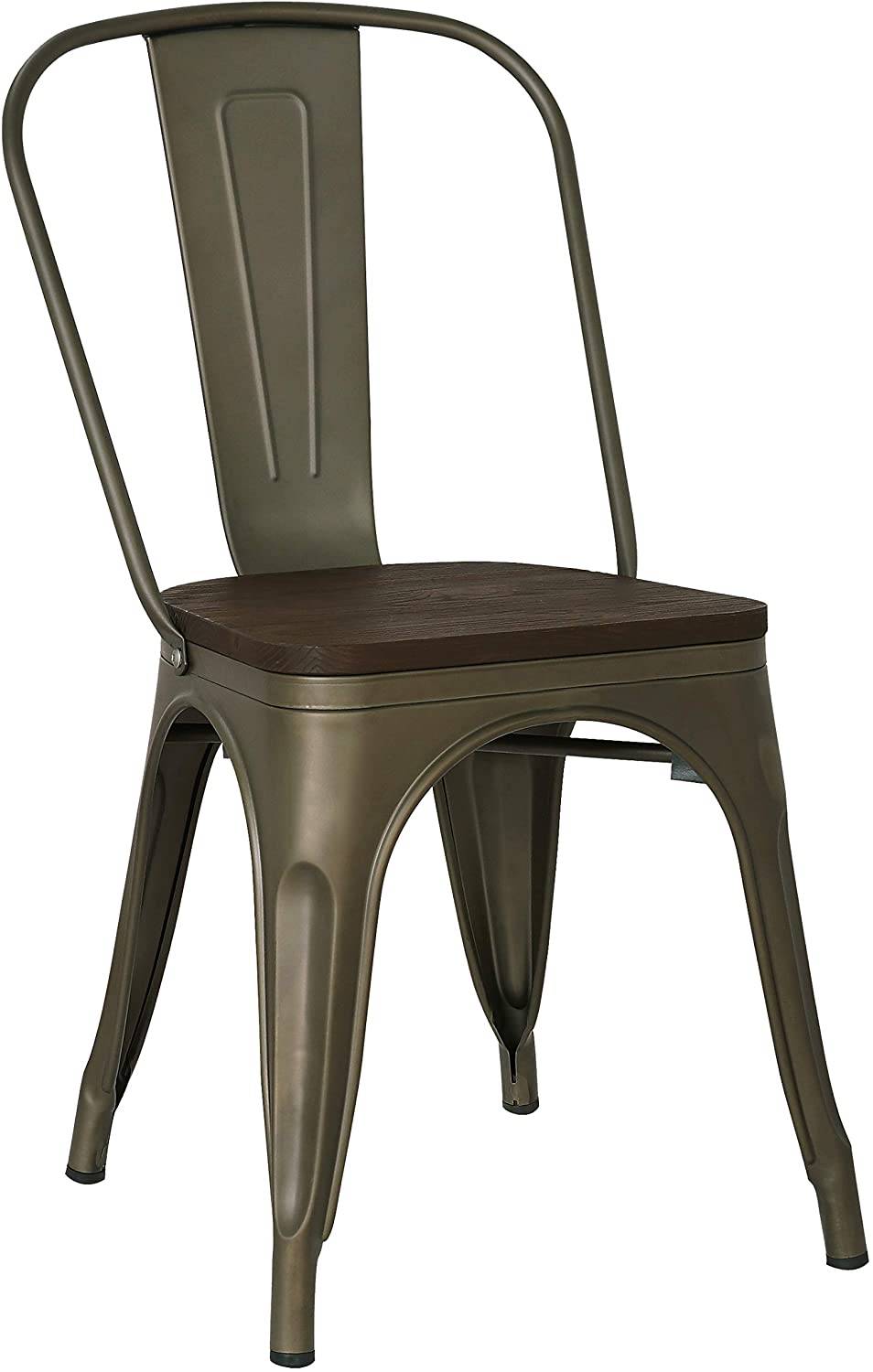 Stackable metal dining chair-Caligo