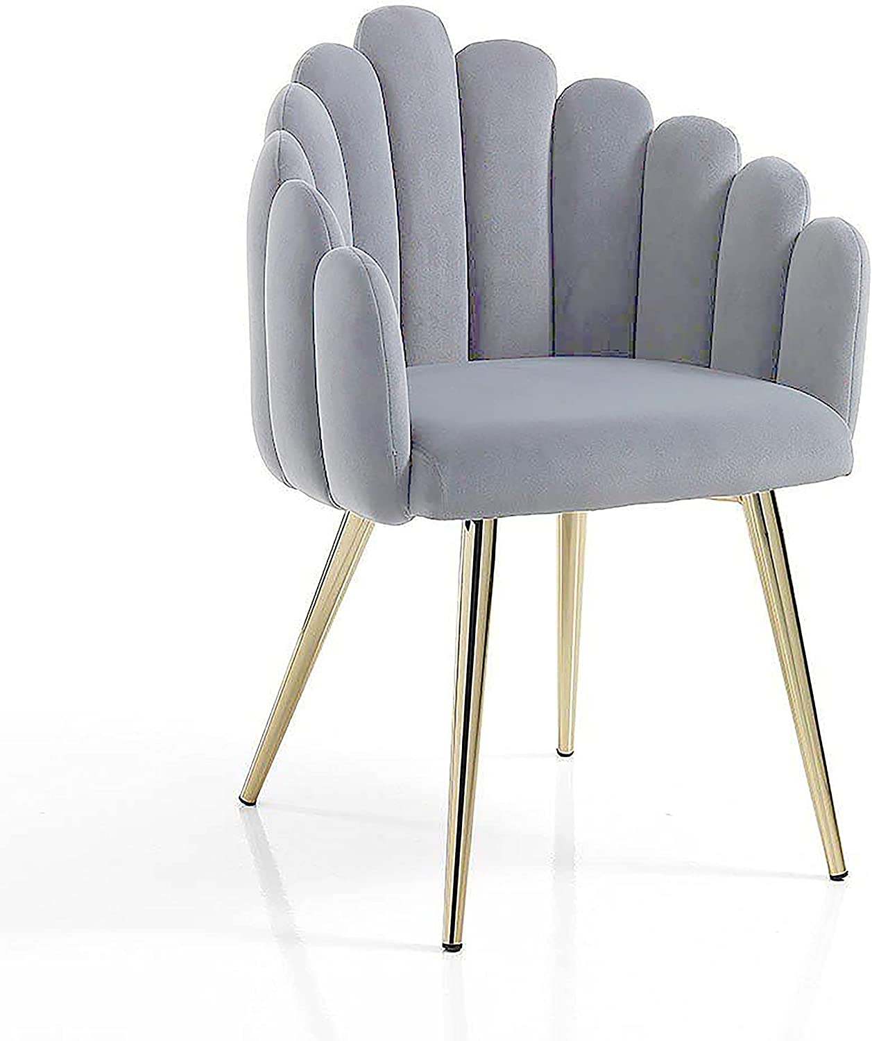 Flower design velvet chair-Caligo