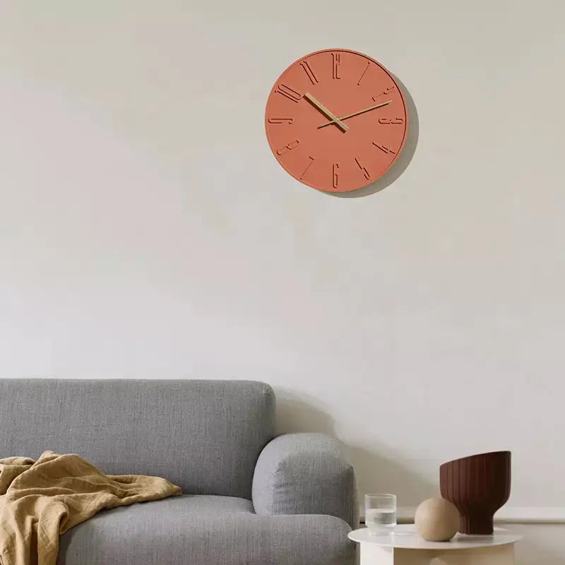 Luxury Modern Custom Concrete Nordic Clock And Wall -Caligo