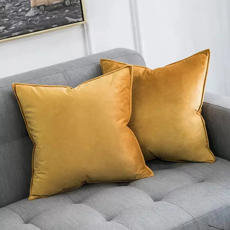 Velvet fabric Support Cushion for Sofa Chair 7pc-Caligo