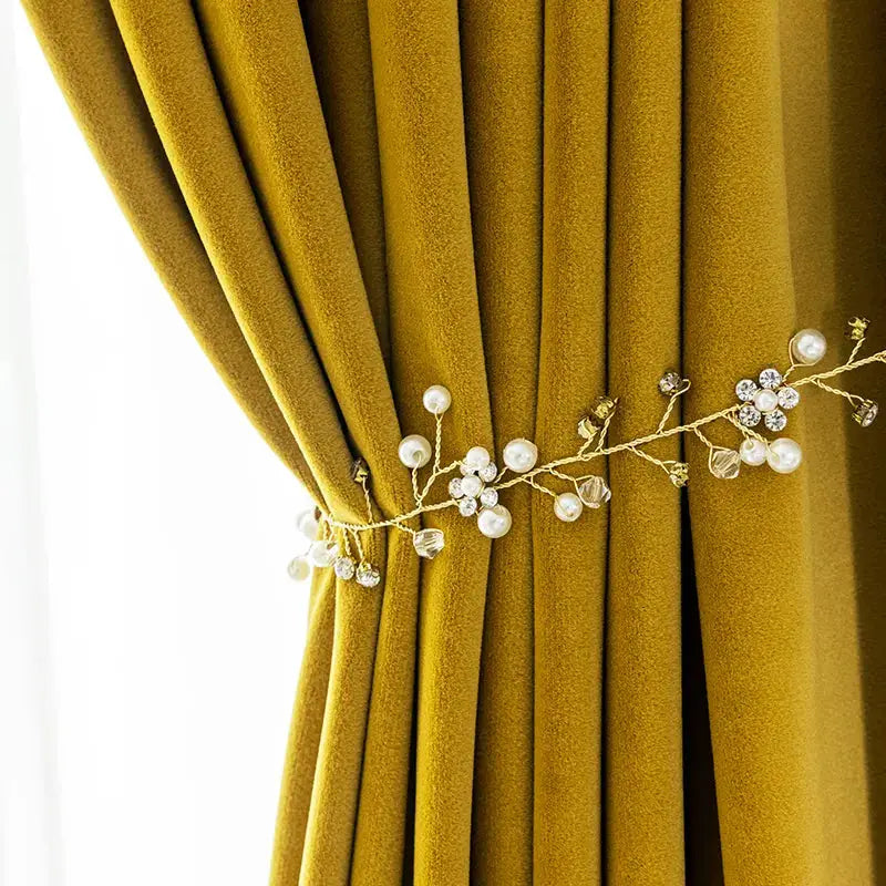 Hall Bedroom Velvet Curtain-Caligo