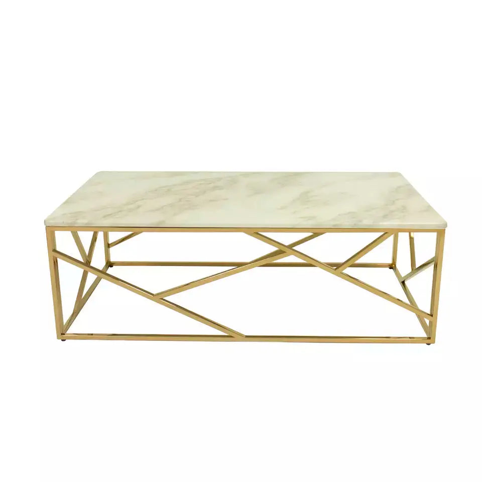 Marble centered Coffee Table Square 120x60CM-Caligo