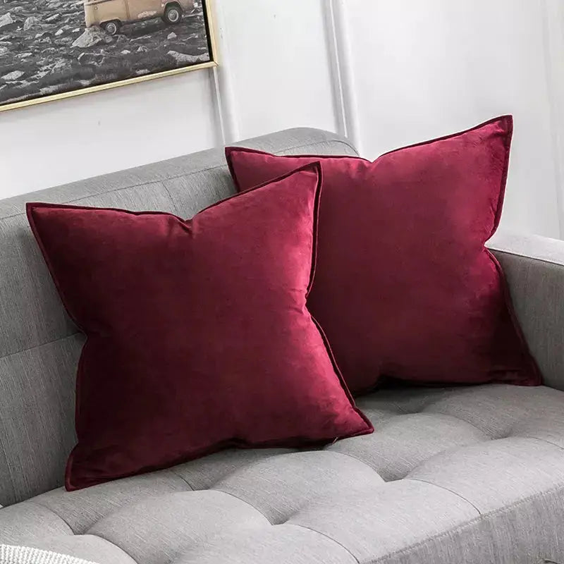Velvet fabric Support Cushion for Sofa Chair 7pc-Caligo
